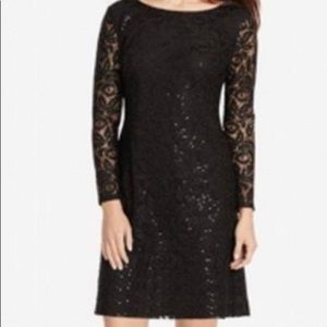 American Living lace long sleeves dress sequins